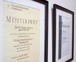 Hörsysteme Ahlers Osterholz-Scharmbeck Meisterbrief